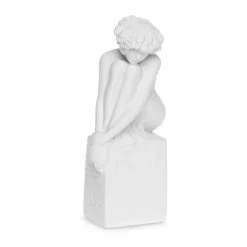 Christel Marott Stjernetegn - Jomfru H 60 cm - Polyresin - Hvid
