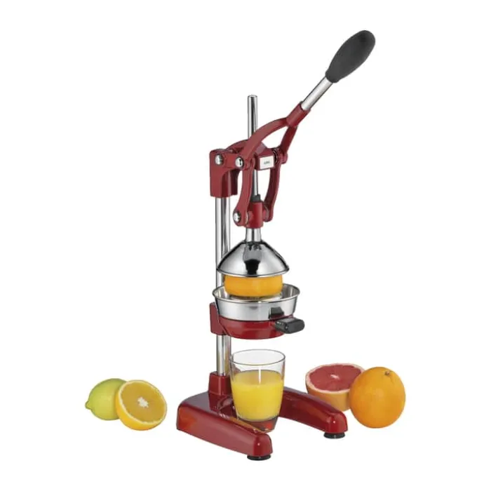 Cilio Amalfi Saftpresser H 43 x B 18 x L 23 cm - Rustfrti stål/metal - Rød
