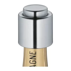 Cilio Champagne Flaskeprop H 9 cm - Poleret rustfrit stål