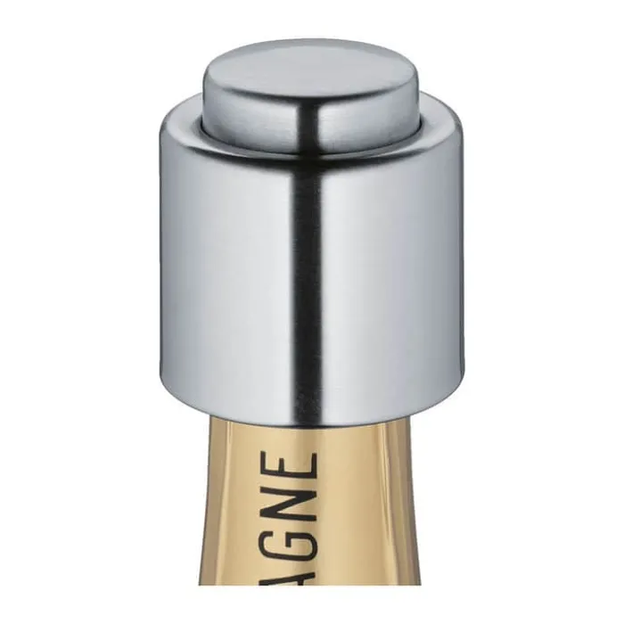 Cilio Champagne Flaskeprop H 9 cm - Poleret rustfrit stål