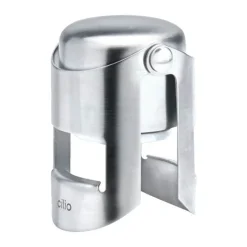 Cilio Champagne Flaskeprop H 6,5 cm - Poleret rustfrit stål