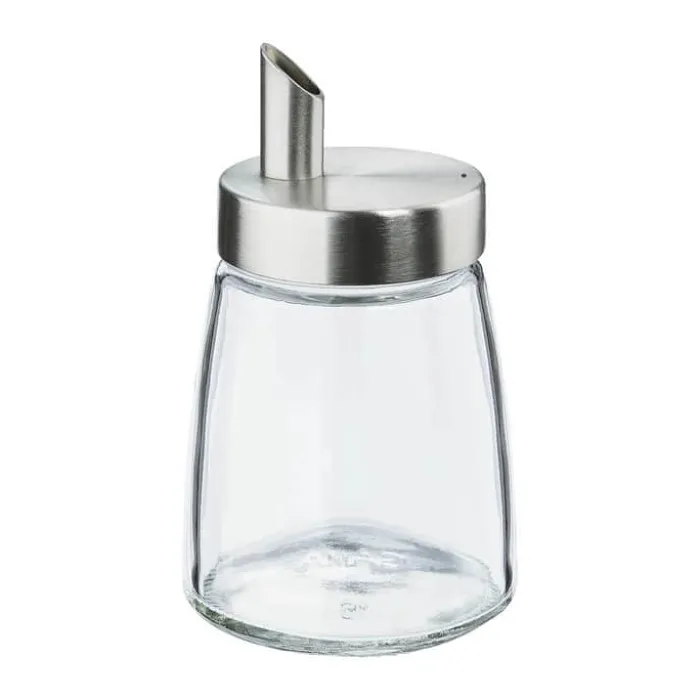 Cilio Tavola Mælkedispenser 150 ml - Rustfrit stål/glas - Sølvfarvet