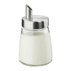 Cilio Tavola Mælkedispenser 150 ml - Rustfrit stål/glas - Sølvfarvet