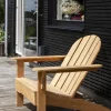 cinas Adirondack Loungestol H 88 x B 80 x L 105 cm - Teak - Natur