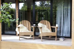cinas Adirondack Loungestol H 88 x B 80 x L 105 cm - Teak - Natur