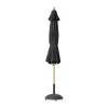 cinas Capri Parasol Ø 300x H 275 cm - Polyester - Sort