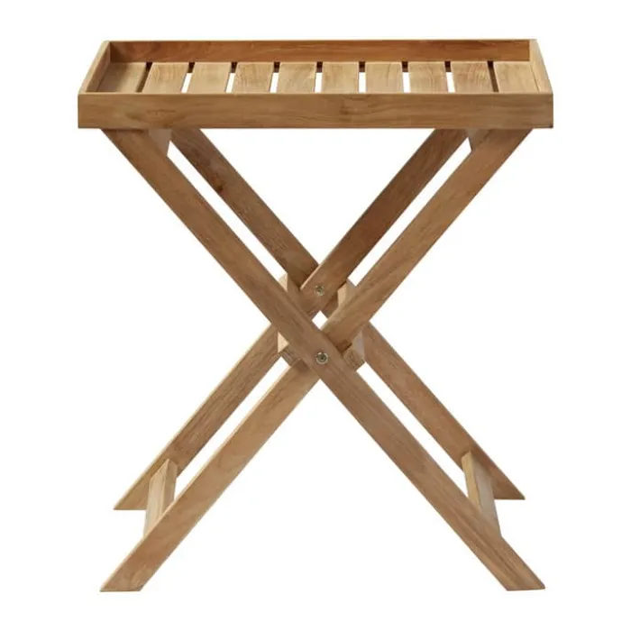 cinas Indoor/Outdoor Bakkebord H 65 x B 60 x D 40 cm - Teaktræ