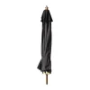 cinas Lizzano Parasol Ø 400x H 275 cm - Olefin - Sort