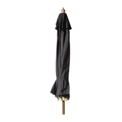cinas Lizzano Parasol Ø 400x H 275 cm - Olefin - Sort