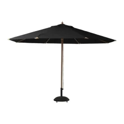 cinas Lizzano Parasol Ø 400x H 275 cm - Olefin - Sort
