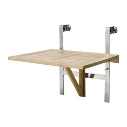 cinas Outdoor Balcony Bord B 65 x L 51 cm - Teaktræ - Træ