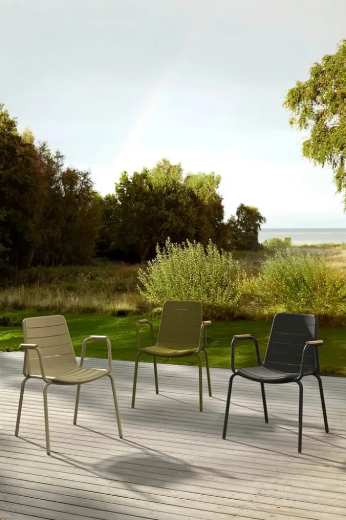 cinas Parc Havestol H 80 x B 58 x L 58 cm - Aluminium - Grøn
