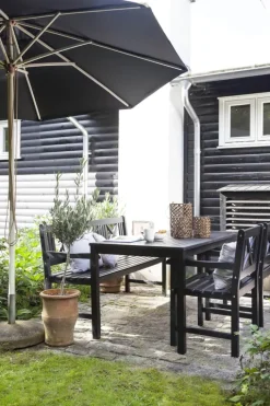 cinas Pomino Parasol Ø 300x H 275 cm - Olefin - Sort