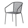 cinas Vito Havestol H 82 x B 52 x L 60 cm - Aluminium - Grå