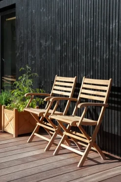 cinas York Foldestol H 86 x B 53 cm - Teak - Natur