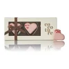 COCOTURE Marcipanhjerter - 3 stk. 54 gram - Pink chokoladeovertræk
