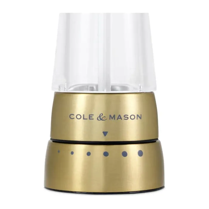 Cole&Mason Derwent Peberkværn H 19 cm - Akryl/rustfrit stål - Mat guld
