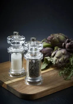 Cole&Mason Kværnsæt - 2 dele H 14,4 cm - Akryl/rustfrit stål - Klar