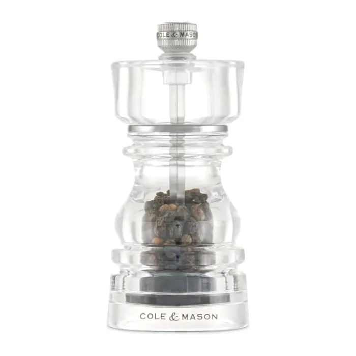 Cole&Mason London Kværnsæt H 13 cm - Akryl/rustfrit stål - Klar