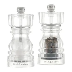 Cole&Mason London Kværnsæt H 13 cm - Akryl/rustfrit stål - Klar