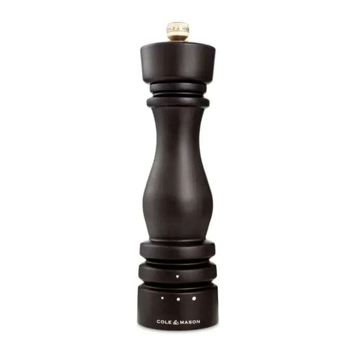 Cole&Mason London Saltkværn H 22 cm - Bøgetræ/rustfrit stål - Chocolate Wood