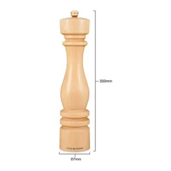 Cole&Mason London Saltkværn H 30 cm - Bøgetræ/rustfrit stål- Natural Beech