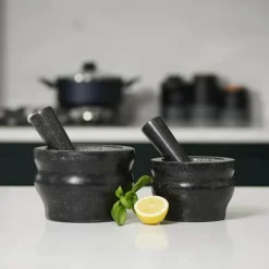 Cole&Mason Worcester Morter Ø 10,5 cm - Granit - Sort