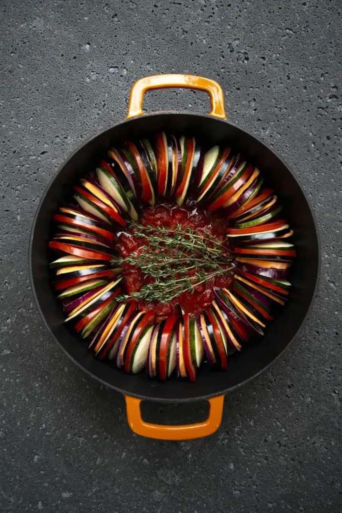 Combekk Sous-Chef Gryde Ø 24 cm - Genbrugsstøbejern - Orange