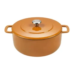 Combekk Sous-Chef Gryde Ø 24 cm - Genbrugsstøbejern - Orange