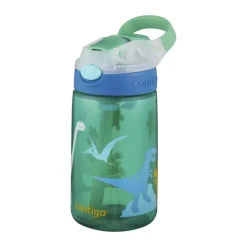 Contigo Gizmo Drikkedunk 420 ml - Med sugerør - Green Jungle Dino