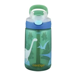 Contigo Gizmo Drikkedunk 420 ml - Med sugerør - Green Jungle Dino