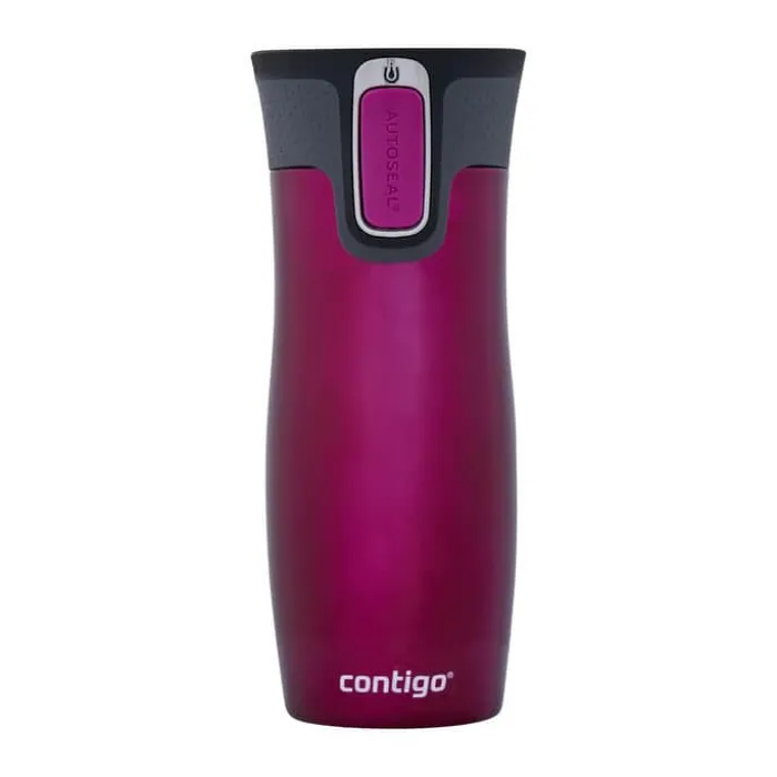 Contigo West Loop Termokop 470 ml - Rustfrit stål - Raspberry