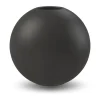 Cooee Ball Vase H 10 cm - Keramik - Sort