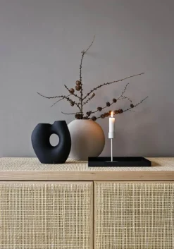 Cooee Frodig Vase H 23 cm - Keramik - Sort