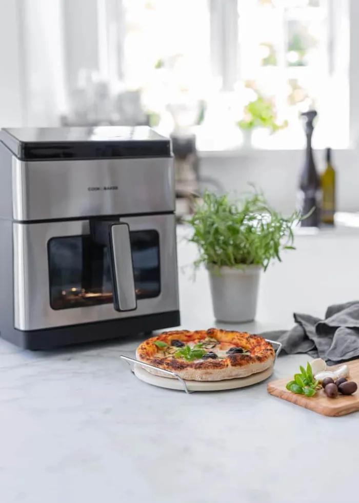 Cook & Baker Airfryer Pizzasten Ø 20,6 cm - Cordierit/rustfrit stål - Natur