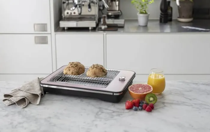 Cook & Baker Brødrister 700 Watt - 7 risteindstillinger - Lyserød