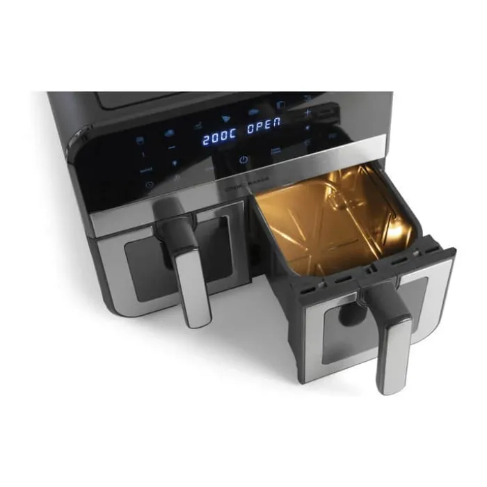 Cook & Baker Dobbelt Airfryer 2 x 4,5 liter - 8 programmer
