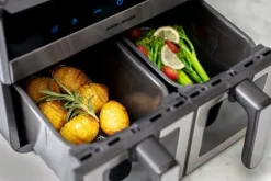 Cook & Baker Dobbelt Airfryer 2 x 4,5 liter - 8 programmer