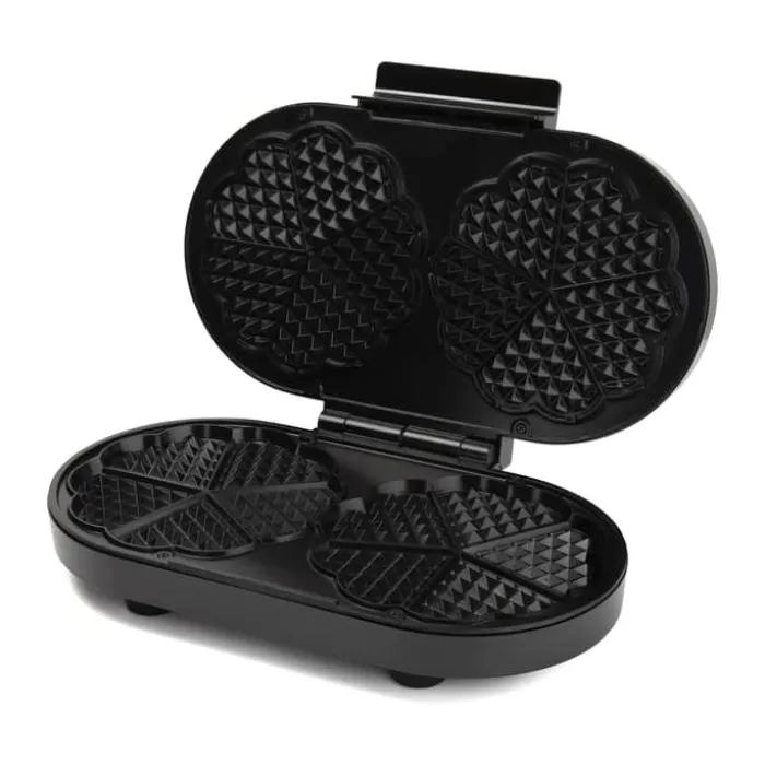 Cook & Baker Dobbeltvaffeljern 1200 Watt - Stål - Sølvfarvet