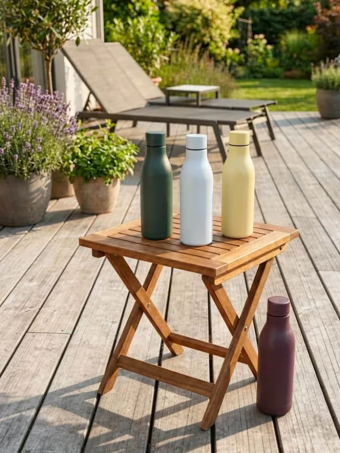 Cook & Baker Drikkeflaske 0,5 Liter - Genbrugsstål/Powder coating - Blomme