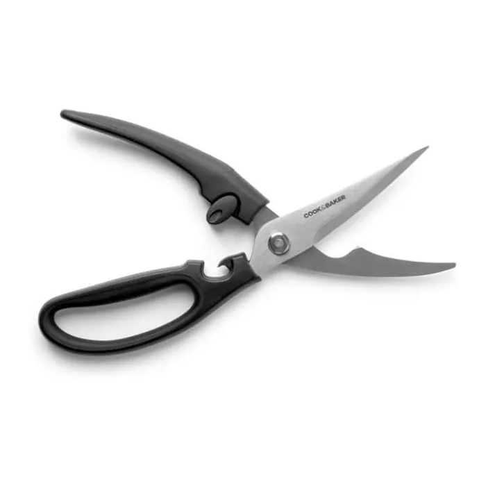 Cook & Baker Fjerkræsaks L 24 cm - Rustfrit stål/plastik - Sort