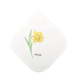 Cook & Baker Flora Grydelap B 20 x L 20 cm - Bomuld - Hvid