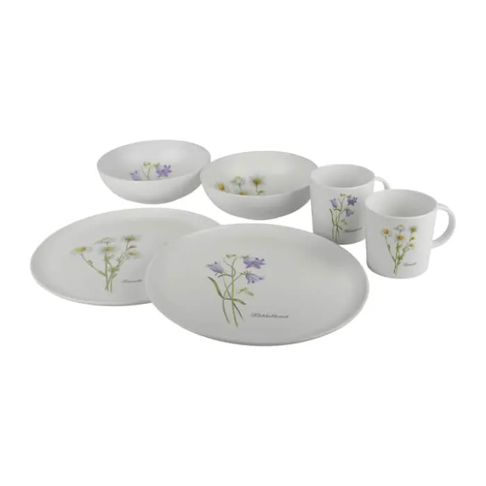 Cook & Baker Flora Tallerken Ø 28 cm - Genanvendt plastik - Klokkeblomst