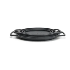 Cook & Baker Foldbar Sisæt - 2 stk. Ø 27,6/31,5 cm - Silikone - Grå
