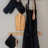Cook & Baker Forklæde B 70 x L 100 cm - Økologisk bomuld - Sort