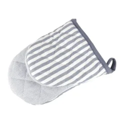 Cook & Baker Grydehandske L 21 cm- Økologisk bomuld - Grå