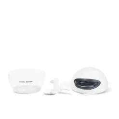 Cook & Baker Hvidløgshakker H 9 x B 10 x L 10 cm - Plastik/Rustfrit stål - Hvid/Grå