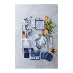 Cook & Baker Karklud - 3 stk. B 30 x L 30 cm - Økologisk bomuld - Lyseblå