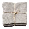 Cook & Baker Karklud - 3 stk. B 30 x L 30 cm - Økologisk bomuld - Mørkegrå