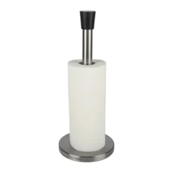 Cook & Baker Køkkenrulleholder Ø 15 x H 36 cm - Stål - Sølvfarvet
